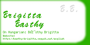 brigitta basthy business card